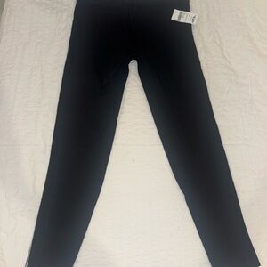 Hard Tail black leggings with side stripe